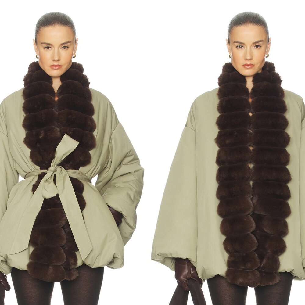 Helsa Bubble Puffer With Faux Fur (BRAND NEW WITH ALL TAGS/PACKAGING INTACT)